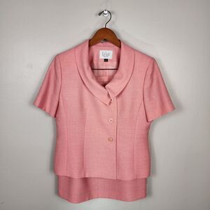 LE SUIT | 🌸 Vintage 2-piece Suit Size 12P Barbiecore Grannycore Pink/Salmon 🌸